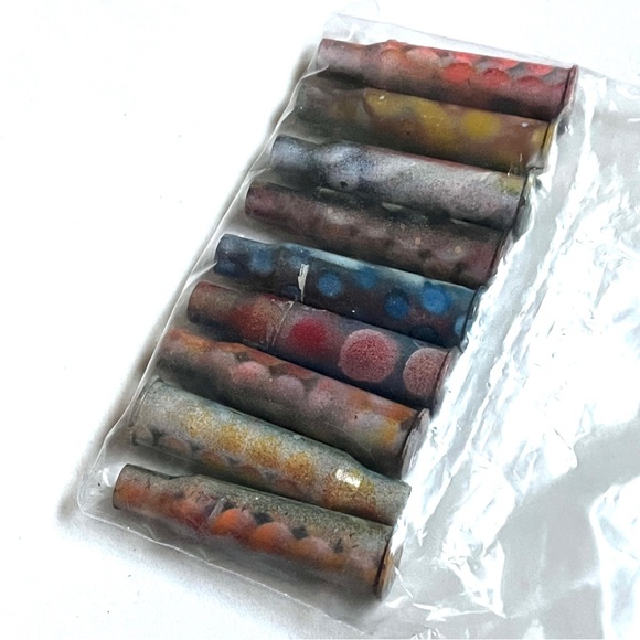 Colorful Bullet Shell Art Pieces- Polka Dots & Patterns- Art! - Picture 7 of 10